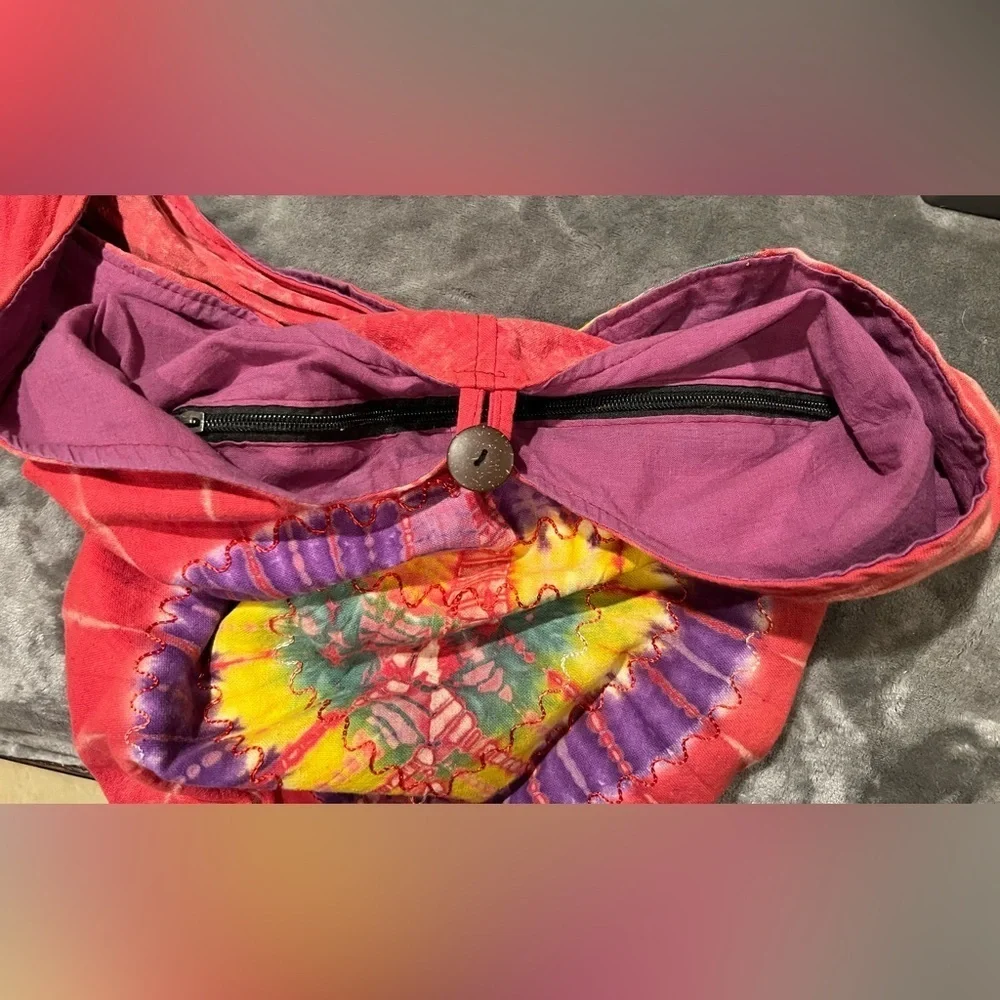 Shop Therapy Made In Nepal  Handmade Needlework Hippie Sling Bag Crossbody Purse